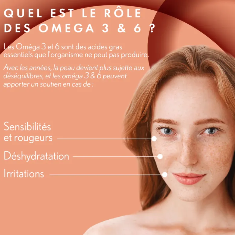 Derma Expert oméga 3 et 6 Oenobiol - boîte de 30 comprimés
