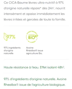 Dermalibour+ Cica-Baume lèvres réparateur A-Derma - tube de 15ml