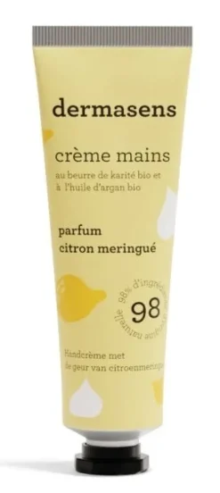 Dermasens Crème mains citron meringué Marque Verte - tube de 30ml