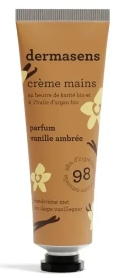 Dermasens crème mains parfum vanille ambrée Marque Verte - tube de 30ml