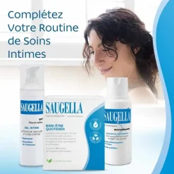 Dermoliquide lingettes intimes Saugella - boite de 10 lingettes individuelles