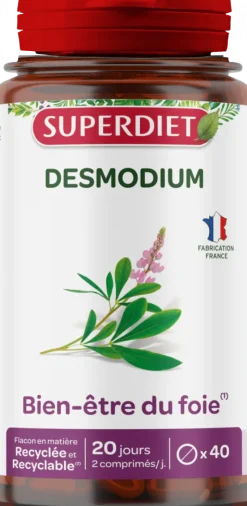 Desmodium bien-être du foie Super Diet - boite de 40 comprimés