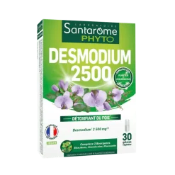 Desmodium 2500 Détoxifiant du foie Santarôme Phyto - boîte de 30 gélules