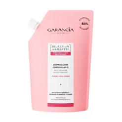 Deux Coups de Baguette eau micellaire démaquillante Garancia - éco-recharge de 400ml