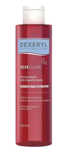 Dexeryl Dexeclear gel moussant anti-imperfections Pierre Fabre