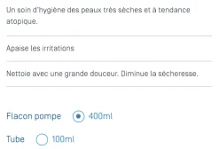 Dexyane gel nettoyant surgras ultra-riche Ducray - flacon-pompe de 400 ml