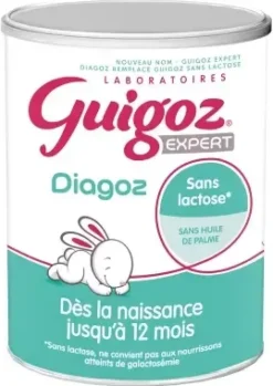 Diagoz lait en poudre sans lactose 1er âge Guigoz - pot de 400g