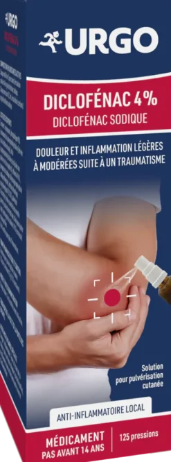 Diclofénac 4% anti-inflammatoire local Urgo - flacon de 25g (25ml)