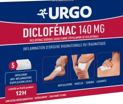 Diclofénac 140 mg Urgo – 5 emplâtres médicamenteux