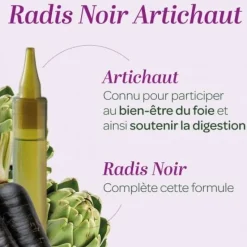 Digestion radis noir artichaut bio Superdiet - boîte de 20 unidoses de 15ml