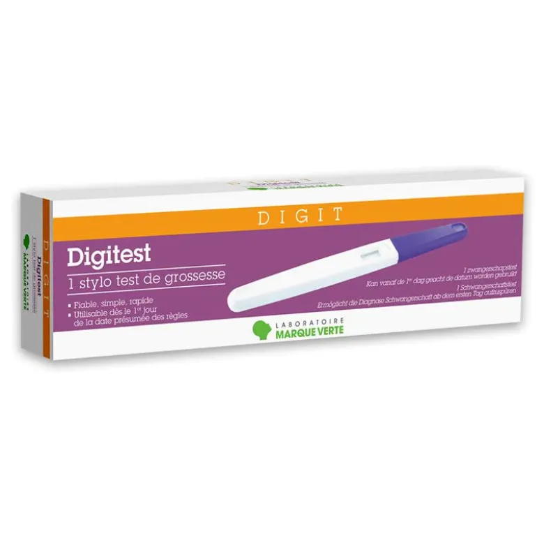 Digitest stylo test de grossesse Marque Verte - 1 test de grossesse