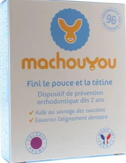 Dispositif 1ère Dentition Sevrage des Succions - Couleur : Prune Machouyou - 1 dispositif