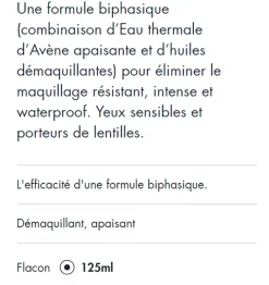 Démaquillant yeux intense Avène - flacon de 125 ml