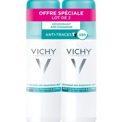 Déodorant anti-transpirant 48h anti-traces blanches & jaunes Vichy