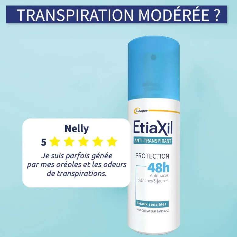 Déodorant anti-transpirant 48h Etiaxil - spray de 100 ml