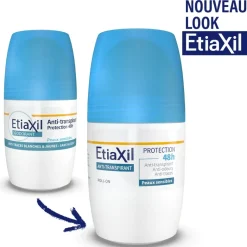 Déodorant anti-transpirant 48h Etiaxil – roll-on 50 ml