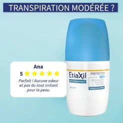 Déodorant anti-transpirant 48h Etiaxil – roll-on 50 ml