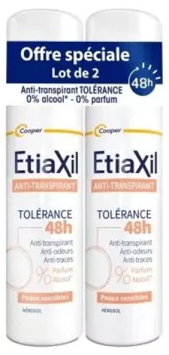 Déodorant anti-transpirant 48h peaux sensibles Etiaxil