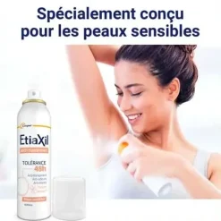 Déodorant anti-transpirant 48h peaux sensibles Etiaxil