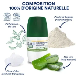 Déodorant anti-transpirant végétal 48h BIO Etiaxil - roll-on de 50ml