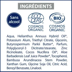 Déodorant anti-transpirant végétal bio parfum coco Etiaxil