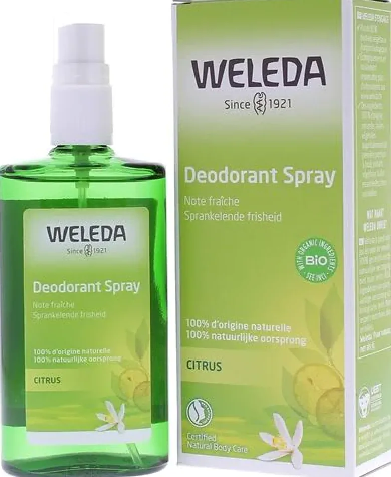 Déodorant au Citrus 24h bio Weleda - spray de 100 ml