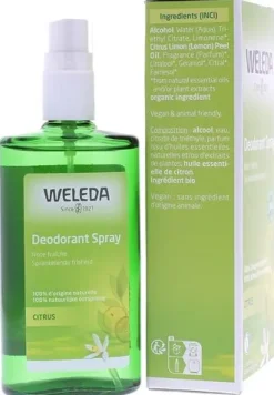 Déodorant au Citrus 24h bio Weleda - spray de 100 ml