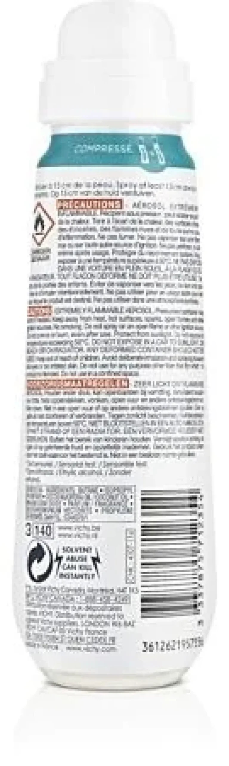 Déodorant compressé fraîcheur extrême Vichy - spray de 100ml