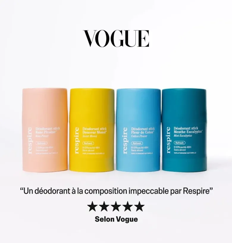 Déodorant douceur monoï Respire – 50 g