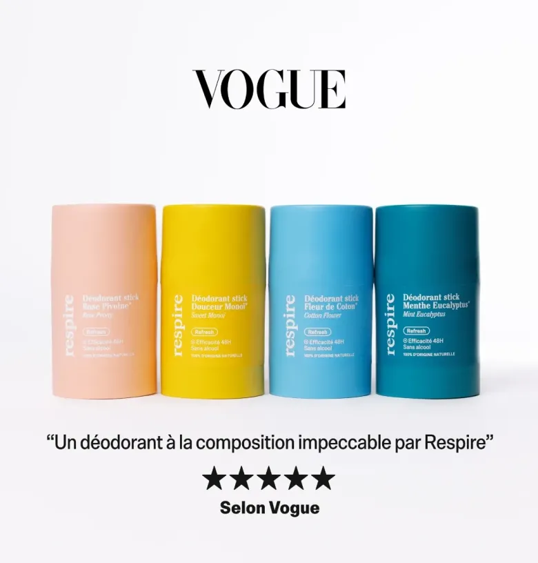 Déodorant douceur monoï Respire – 50 g