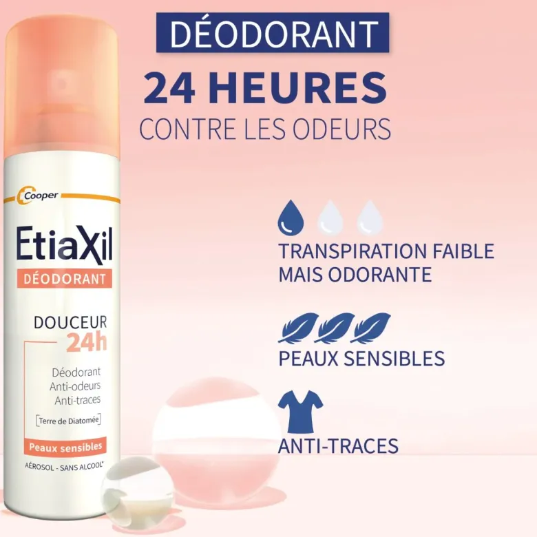 Déodorant douceur sans aluminium Etiaxil