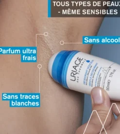 Déodorant douceur Uriage - roll-on de 50ml