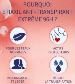 Déodorant extrême 96h anti-transpiration Etiaxil