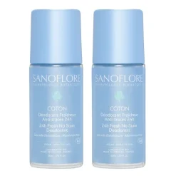 Déodorant fraîcheur coton anti-traces 24h bio Sanoflore