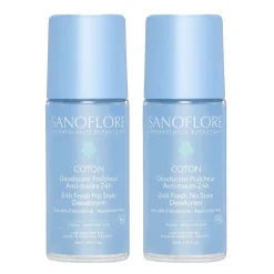 Déodorant fraîcheur coton anti-traces 24h bio Sanoflore