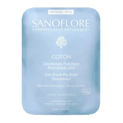 Déodorant fraîcheur coton anti-traces 24h bio Sanoflore