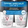Déodorant homme anti-transpirant anti-traces global Vichy - lot de 2 flacons de 50 ml