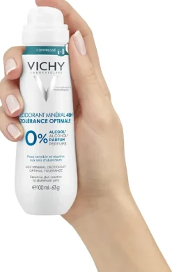 Déodorant minéral 48h tolérance optimale Vichy - spray de 100ml