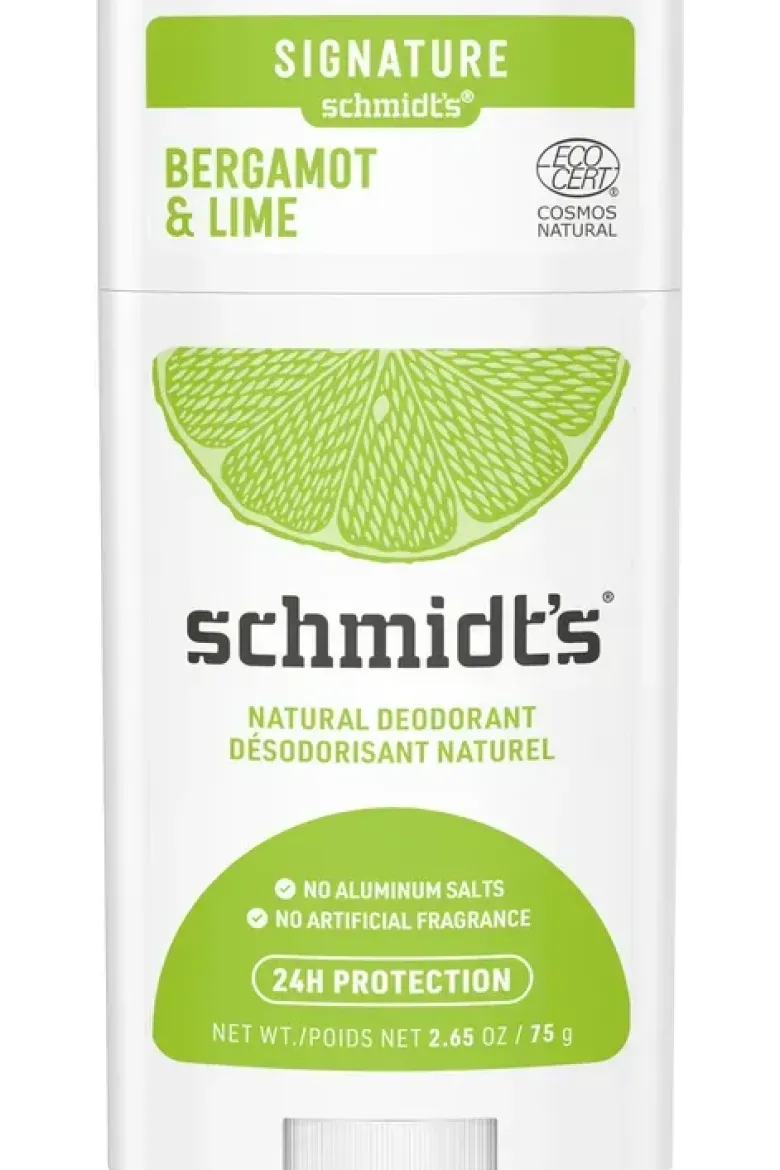 Déodorant naturel bergamote citron vert Schmidt's - stick de 75 g