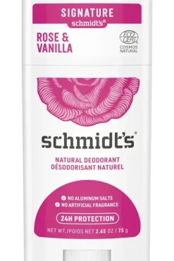 Déodorant naturel rose vanille Schmidt's - stick de 75 g