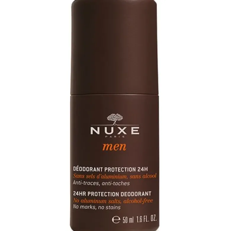 Déodorant protection 24h anti-traces, anti-taches Nuxe men - Roll-on de 50 ml