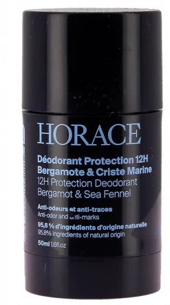 Déodorant protection 12h bergamote et criste marine Horace - stick de 50ml