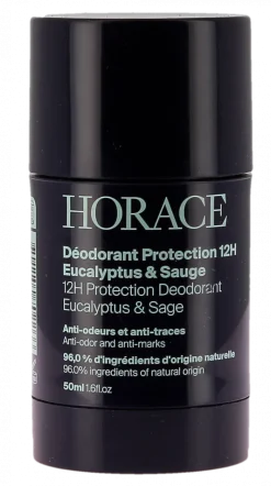 Déodorant protection 12h eucalyptus et sauge Horace - stick de 50ml