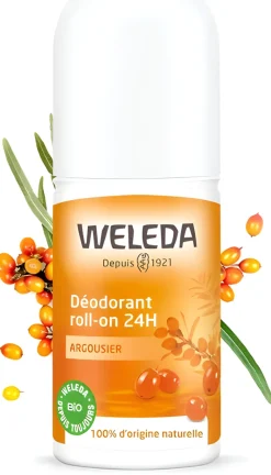 Déodorant Roll-on 24h Argousier Weleda - flacon de 50 ml