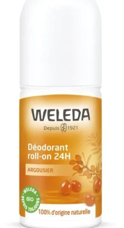 Déodorant Roll-on 24h Argousier Weleda - flacon de 50 ml