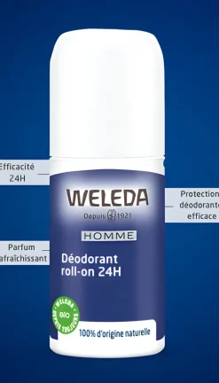 Déodorant roll-on homme Weleda - roll-on de 50 ml