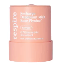 Déodorant rose pivoine Respire