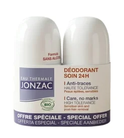 Déodorant soin 24h anti-traces Eau Thermale Jonzac - offret spéciale lot de 2x50ml