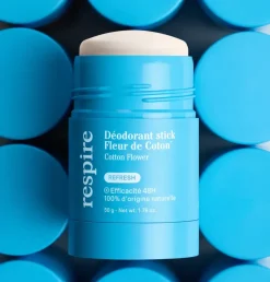 Déodorant solide efficace 48h Fleur de Coton bio Respire - de