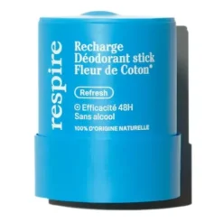 Déodorant solide efficace 48h Fleur de Coton bio Respire - de